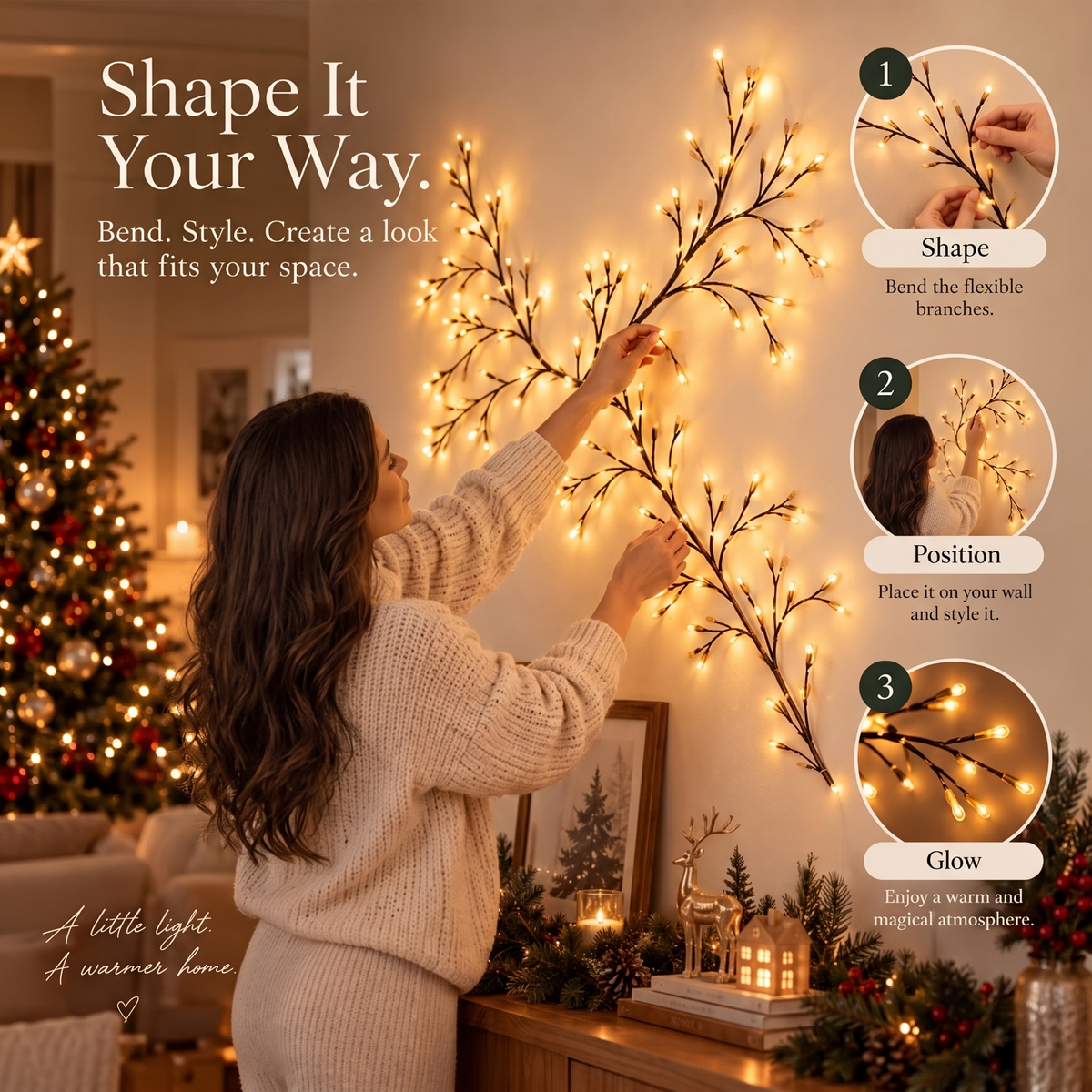CozyVine – Aesthetic Willow Branch Lights